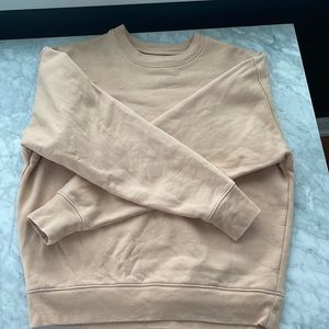 Girlfriend Collective neutral cropped sweatshirt